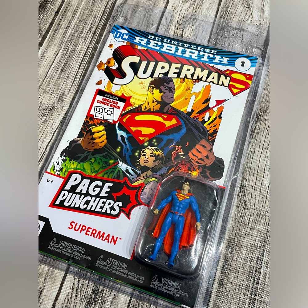 DC Direct - Page Punchers - 3" Figure With Comic 1 - Superman (Rebirth) sealed